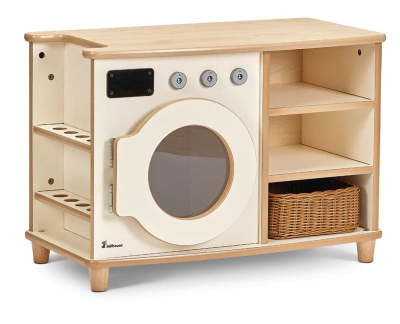 Wasmachine uitgebreid met opbergvakken