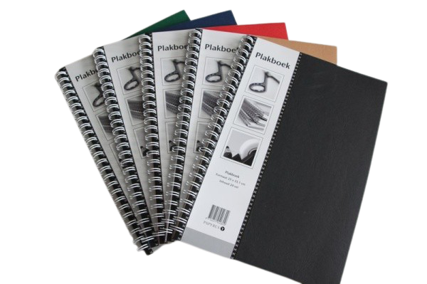 Plakboek Deluxe met lederpersing, 23 x 33 cm ass.