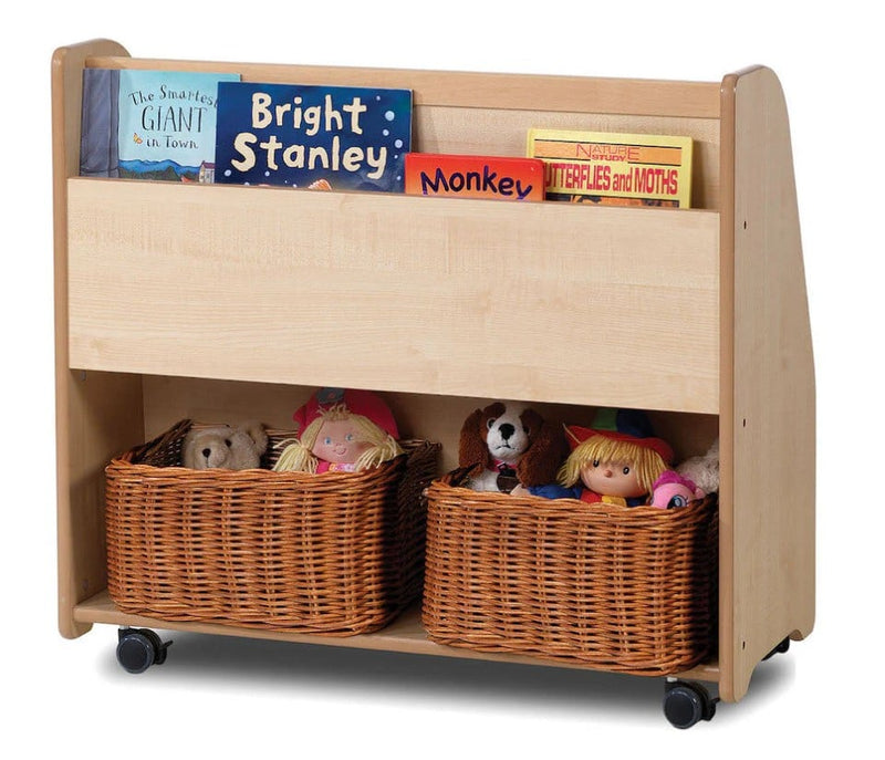 Mobile tall bookshelf