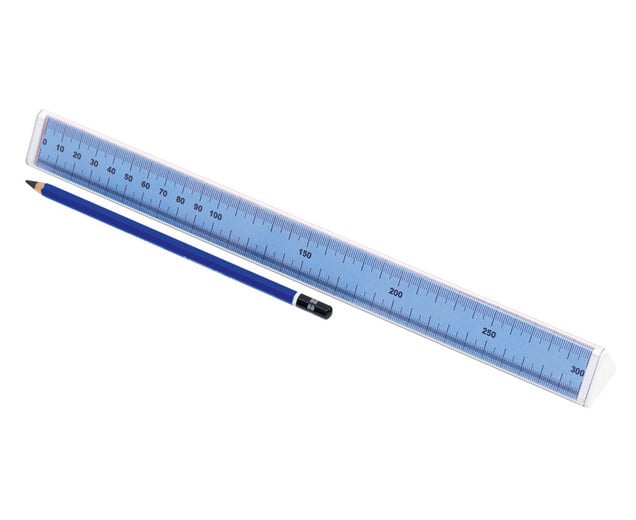 Units ruler three-sided