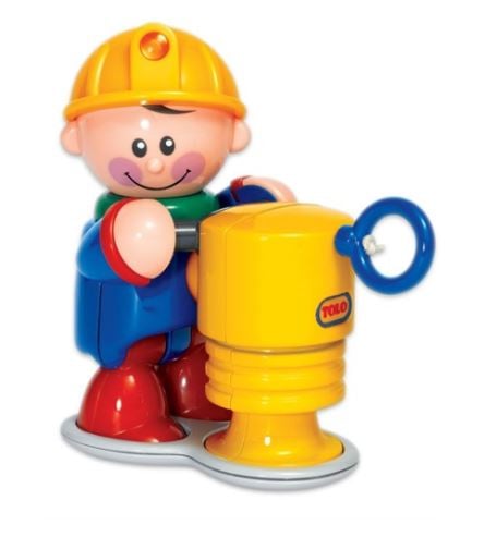Tolo Wegwerker met drill machine