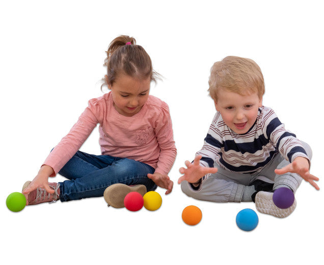 Rubberen ballen, set van 6