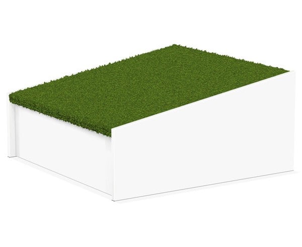 # Schuine podiumhelling 75 x 75 cm, hoogte 24-36 cm