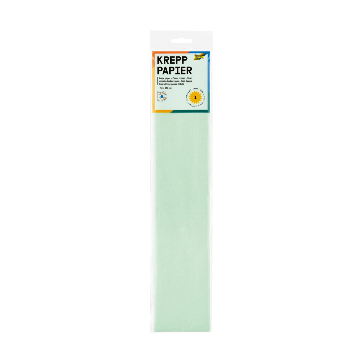 Crêpepapier pastelgroen