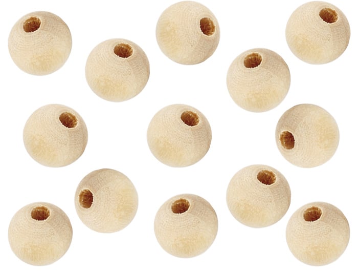 Natural wooden beads