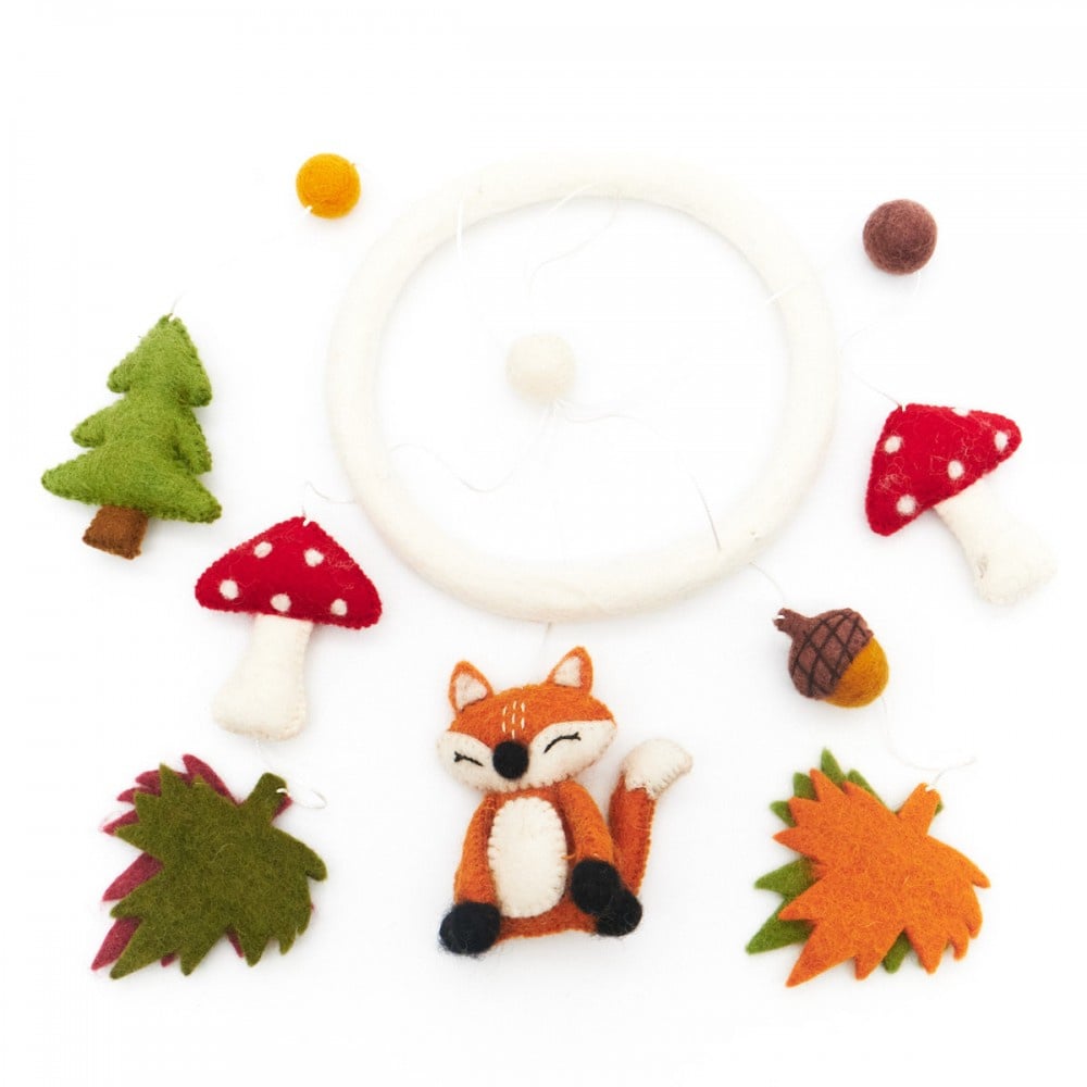 Felt Mobile Forest Fox Fair Trade