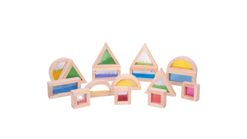 Tickit gevulde geometrische blokken / sensory blocks