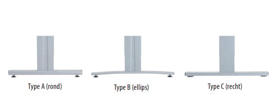 Basic bureau recht, instelbaar 62-86 cm