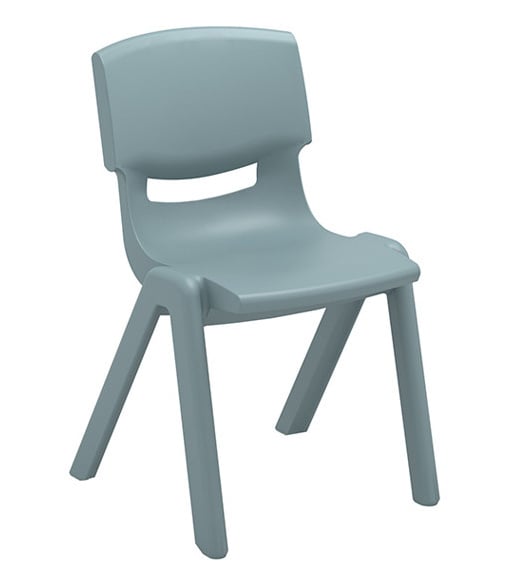 # Stackable plastic chair Jill, seat height 30 cm, Ice Blue