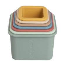 Silicone Stacking Tower - Opal