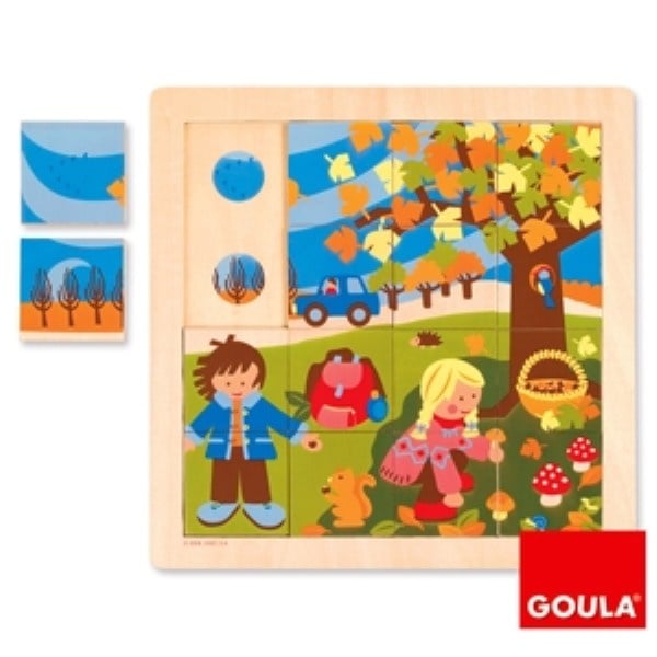Puzzle part - whole - Autumn, 16-piece
