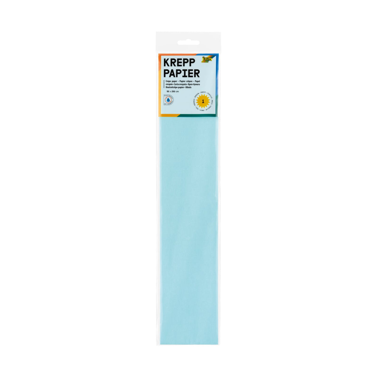 Crepe paper pastel blue
