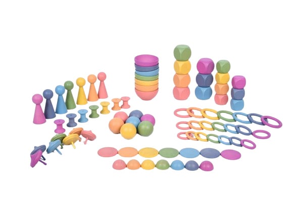 Tickit loose parts regenboog set 84-delig