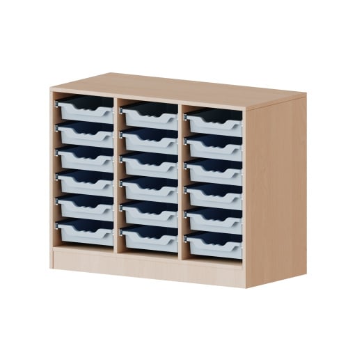 Ergotray classroom cabinet with 18 drawers (M)