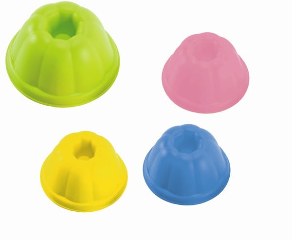 Zandvormen cakejes, set van 4