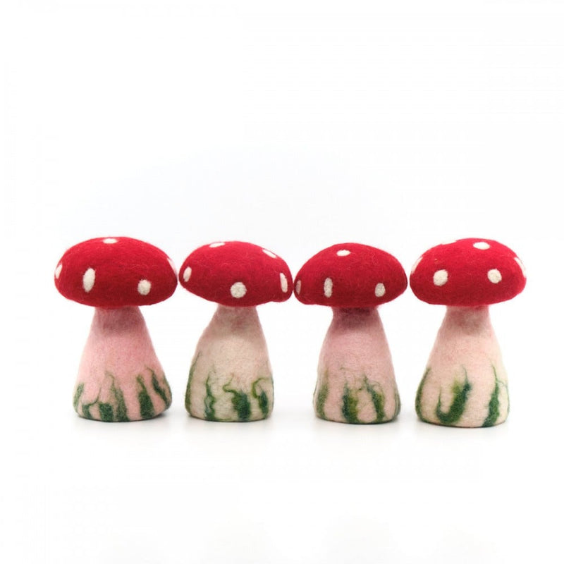 Paddenstoel Rood, 4 stuks