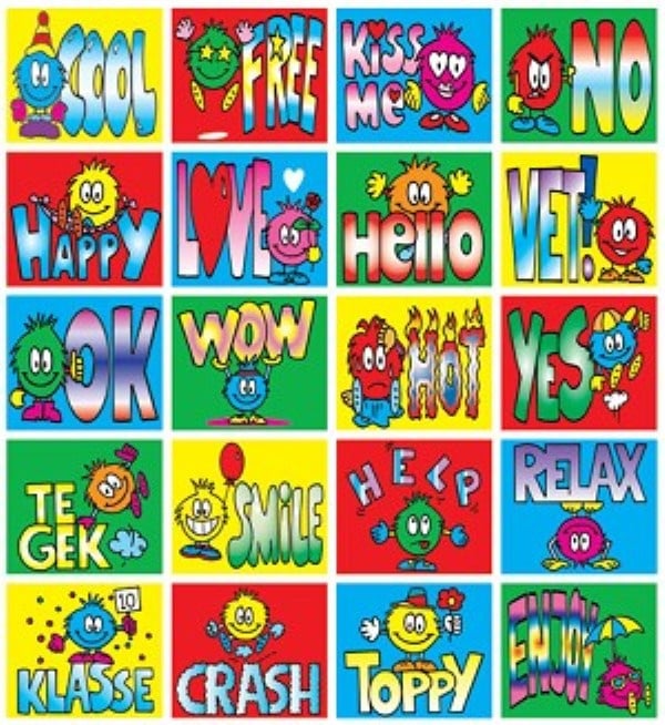 Creepy texts reward stickers