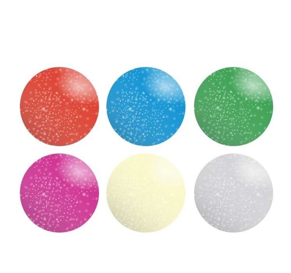 Creall Glitter 250 ml. 6 stuks ass.