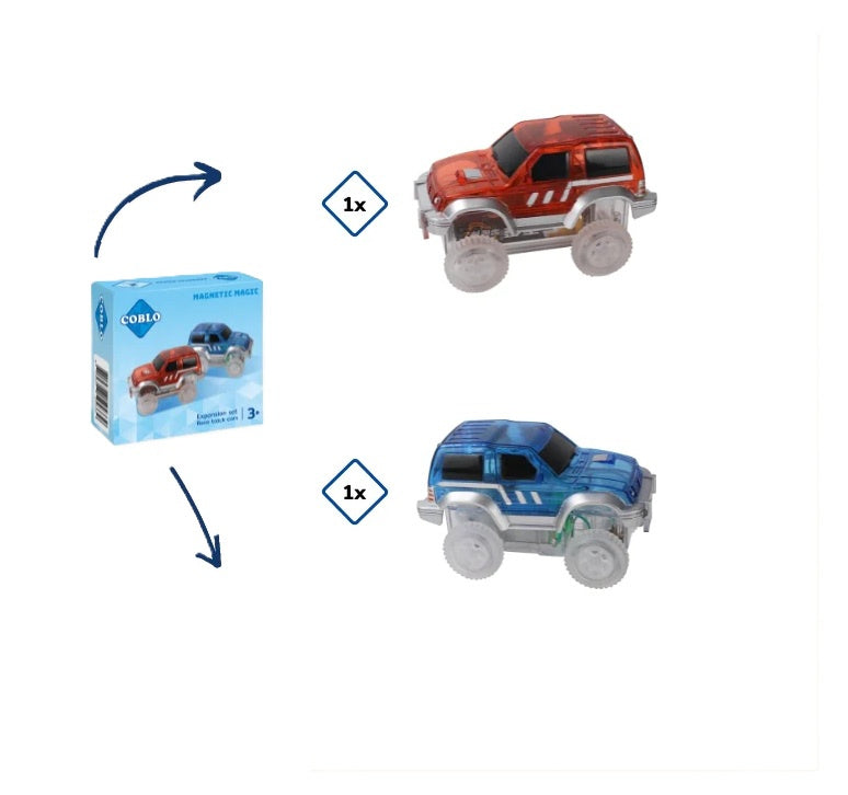 Coblo Racebaan Auto's, 2 stuks