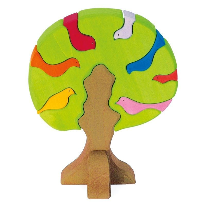 Vogelboom, gekleurd, 9-delig