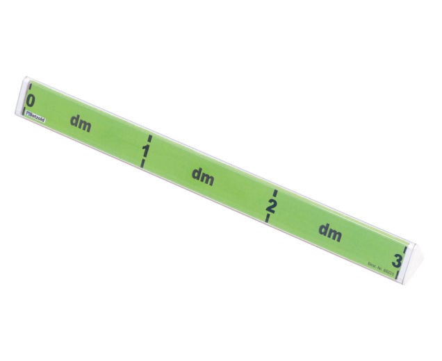 Units ruler three-sided