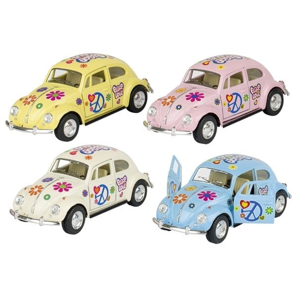 Set of 12 large metal cool beetles