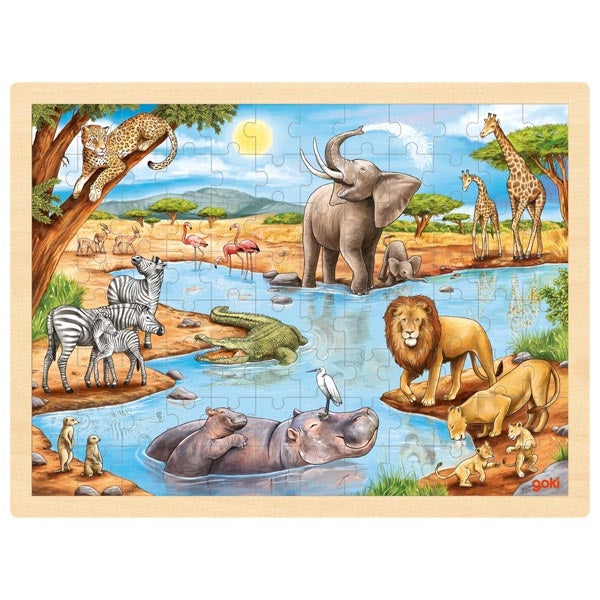 African savanna puzzle, 96 pieces