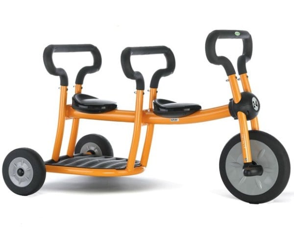 Pilot orange tricycle 2 seats tricycle