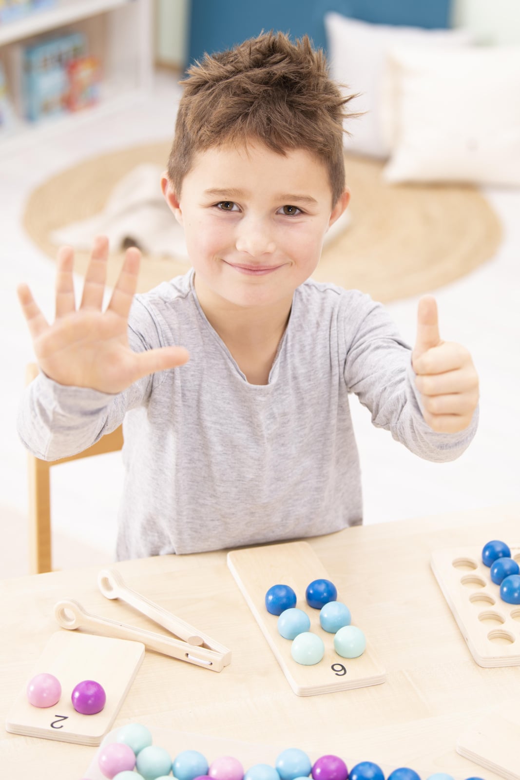 Colorful counting and motor skills set