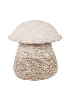 Mushroom basket natural, handmade
