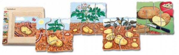 Layer puzzle, potato 30-piece