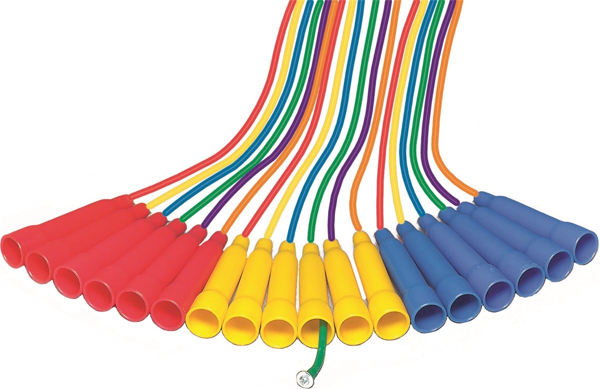 Set of 6 vinyl jump ropes