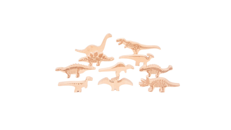 Tickit houten dinosaurussen, 10 stuks