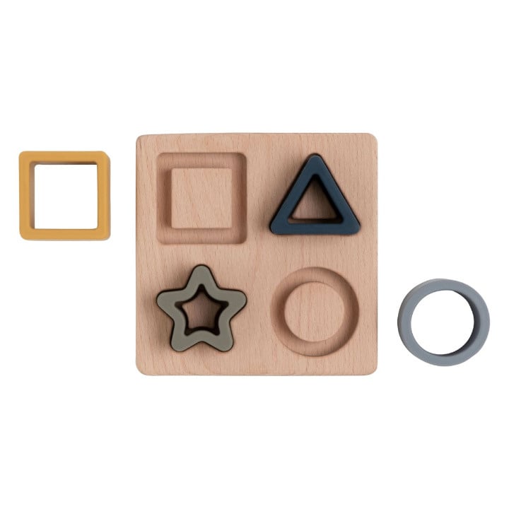 Shape puzzle with silicone shapes - earth
