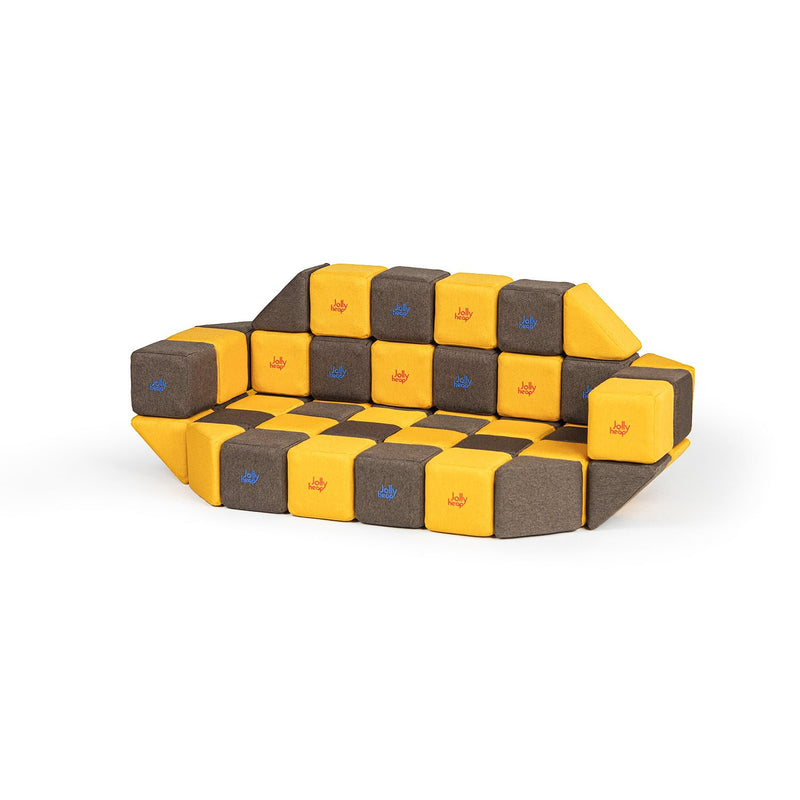 Jolly Heap set Medium, 50 stuks magnetische blokken (2 vormen)