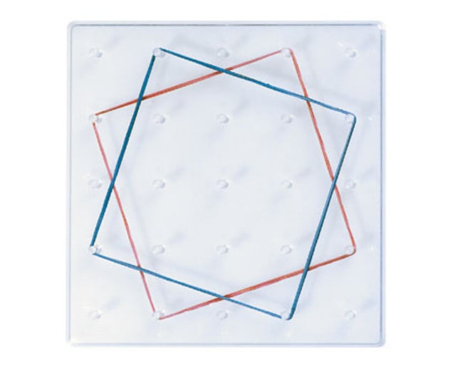 Geoboards square, 8 pieces and 265 rubber bands