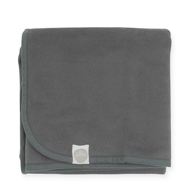 Deken ledikant katoen 100x150 cm - Storm Grey