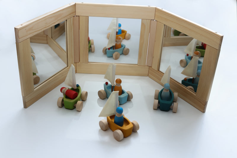 Table triptych mirror