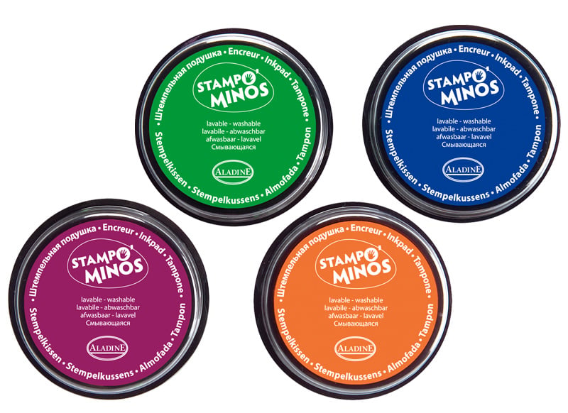 Ink pad, set of 4 colours