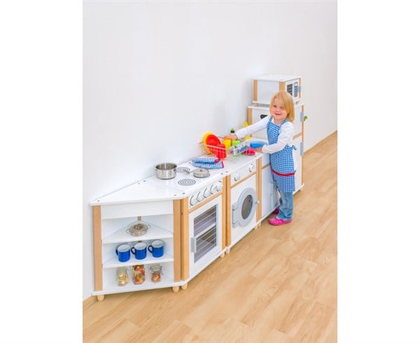 Luxury corner element white