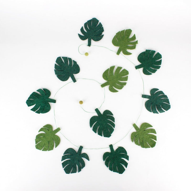 Felt Garland Tropical Leaf Fairtrade