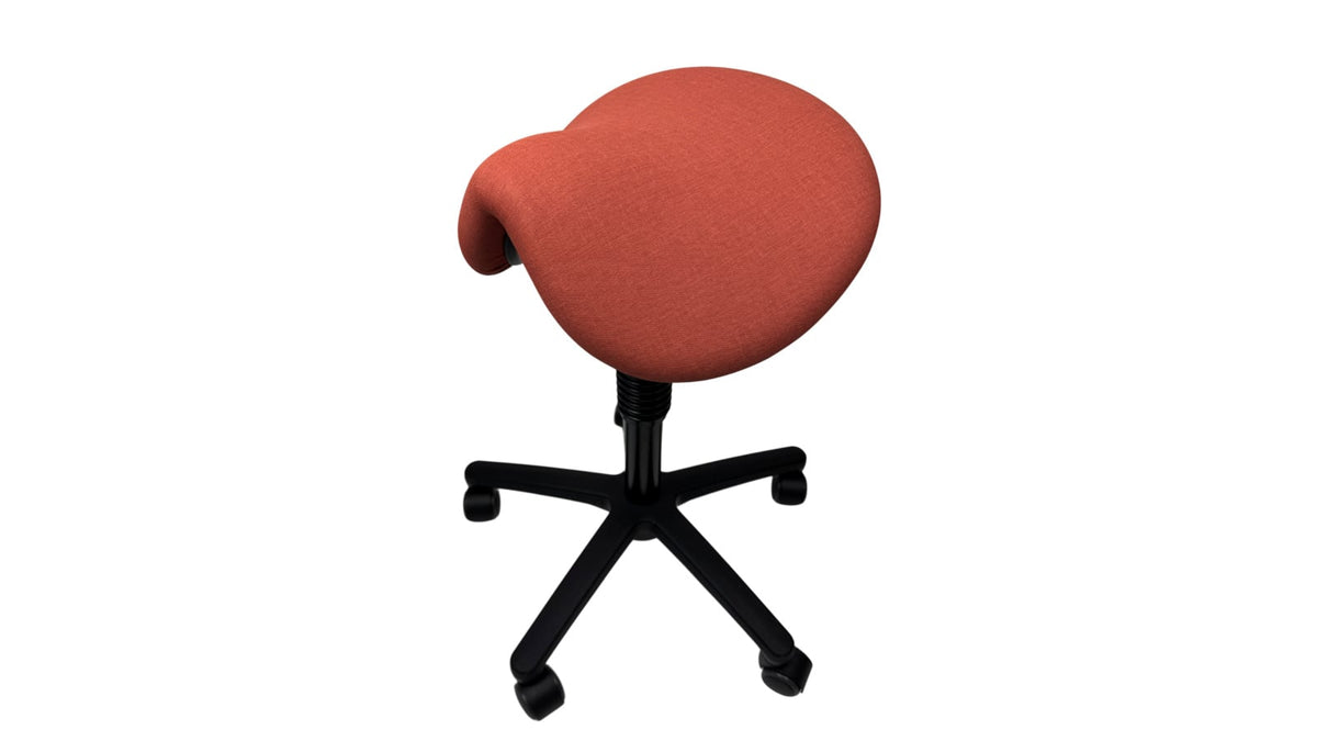 # Saddle Chair Levi upholstered in luxurious artificial leather