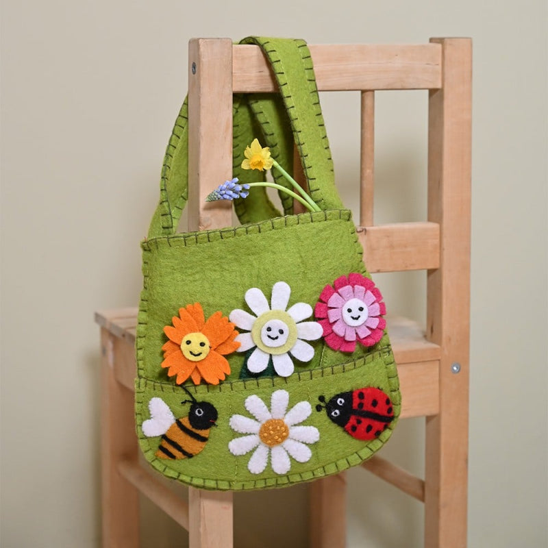Bag of finger puppets "Insects and Flowers"