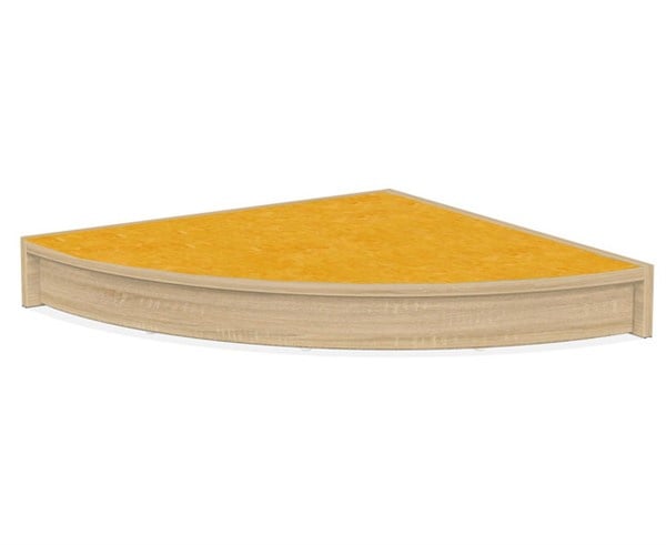 # Quarter circle stage platform 75 x 75 cm, height 12 cm