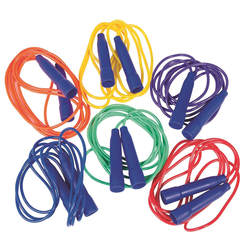 Set of 6 vinyl jump ropes