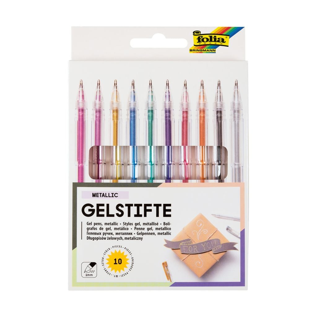 Gelpen Metallic, set van 10