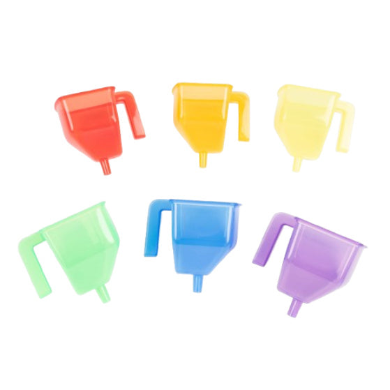 Tickit doorschijnende trechters, set van 6