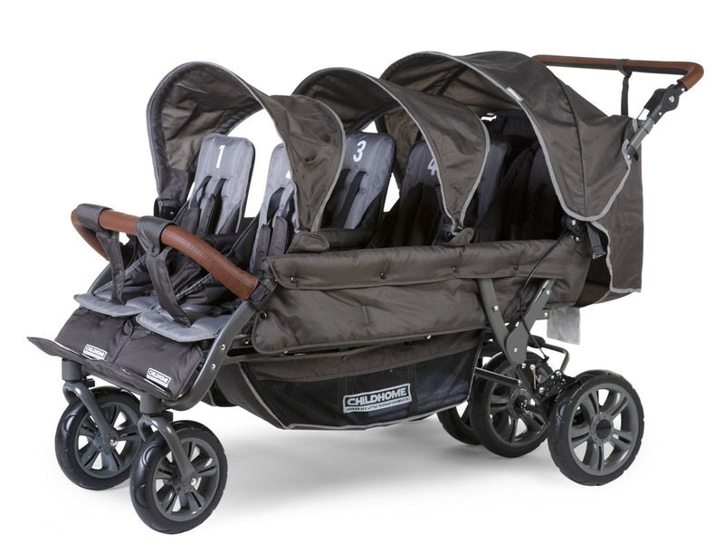 # Sixseater, 6-persoons kinderwagen incl. regenhoes