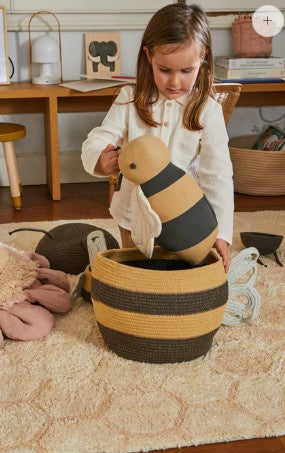 Bee basket, handmade