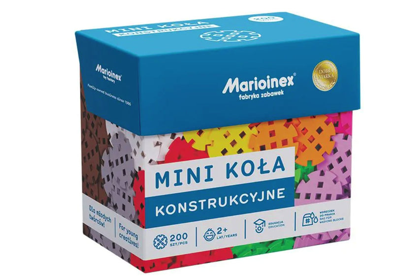 Mini Waffle Construction Wheels, 200 pieces (plusplus)